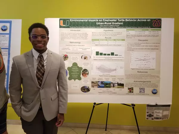 Justin Jenkins and research poster