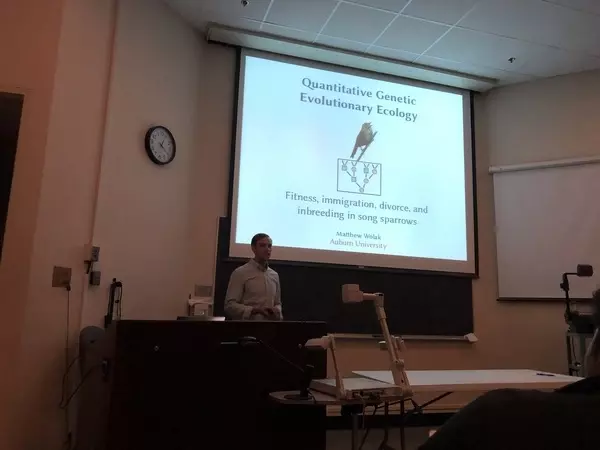 Matt presenting at TTU