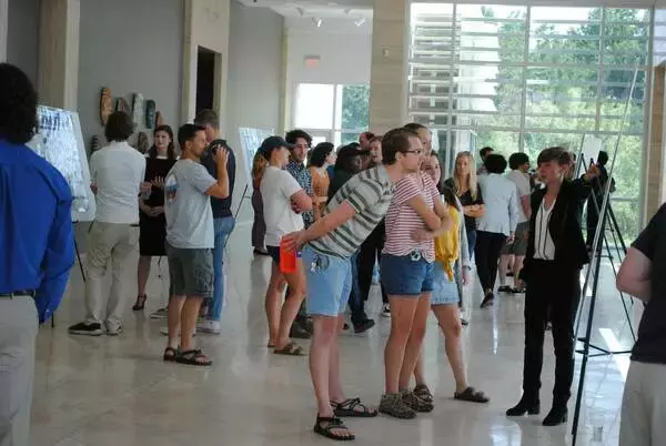 busy REU poster hall